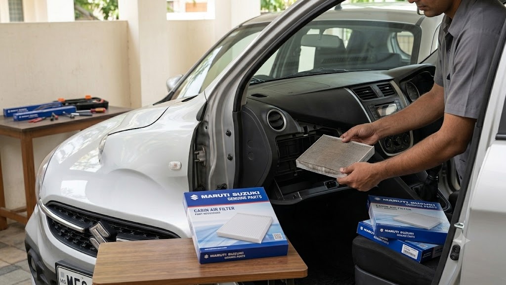 Clean and Replace AC Filter in Maruti Suzuki Celerio