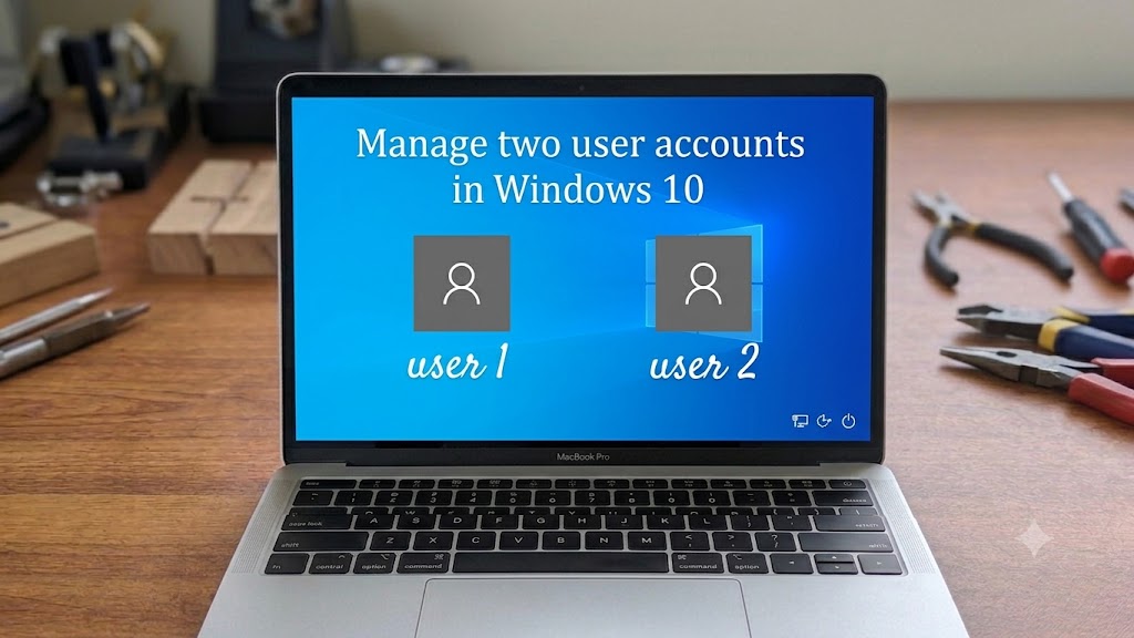 Manage Two User Accounts in Windows 10