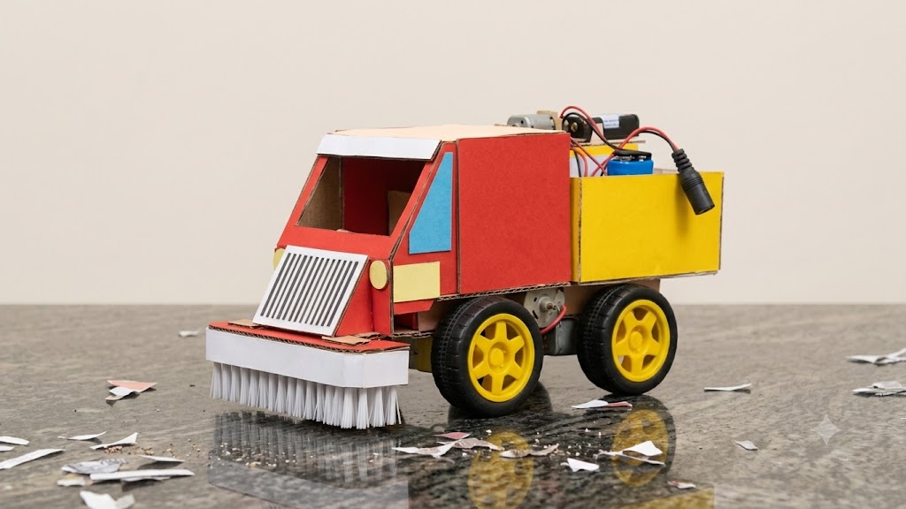 Making of Wifi Robotic Sweeping Truck