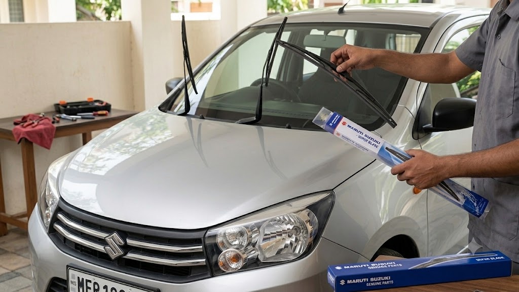 Replace and Install Windshield Wiper Blade on Maruti Suzuki Celerio